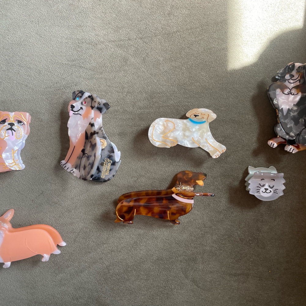 Coucou Suzette French boutique dog hair clips. I paid $90 for all of these. NWOT